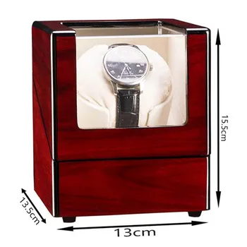 

High Quality Single Watch Winder Automatic Rotation Wood Display Case Storage Organizer