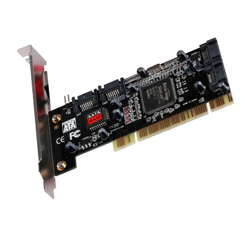 PCI Expand CARD 4 порта SATA Add On Card с чипсетом Sil 3114 совместимый Спецификация версии 2 3 для