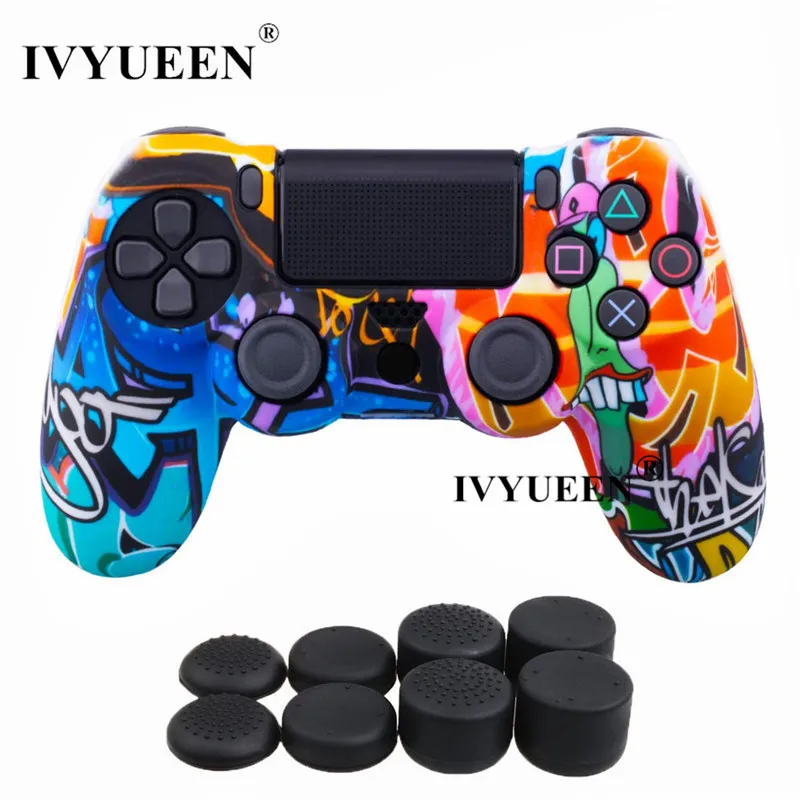 Силиконовый защитный чехол IVYUEEN для sony Dualshock 4 PS4 DS4 Pro Slim с 8 аналоговыми джойстиками