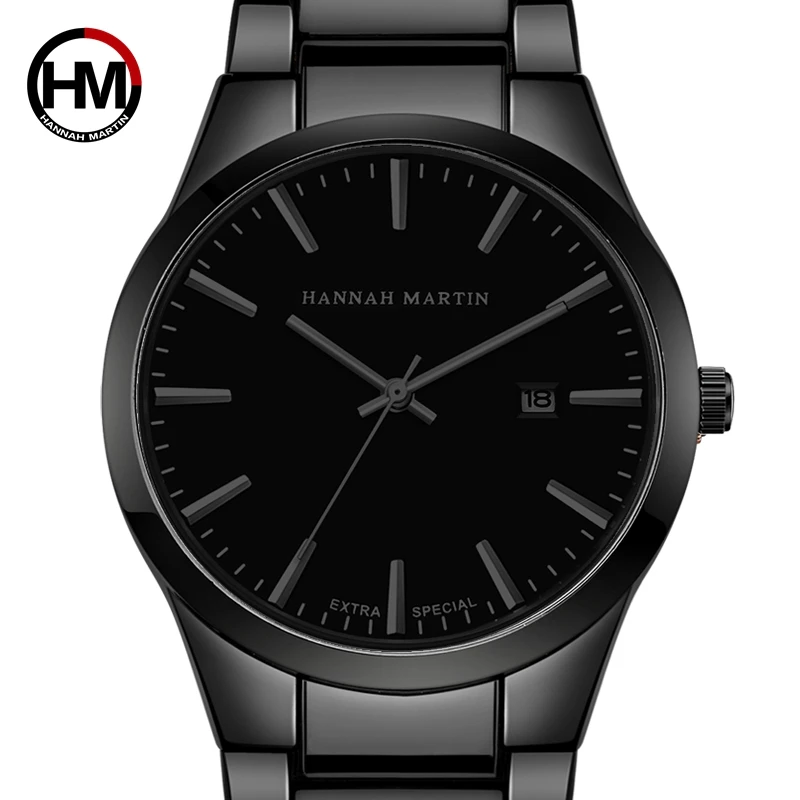 

Men Watch Top Brand Luxury Calendar Stainless Steel Quartz Fashion Business Full Black Waterproof Watches Relogio Masculino