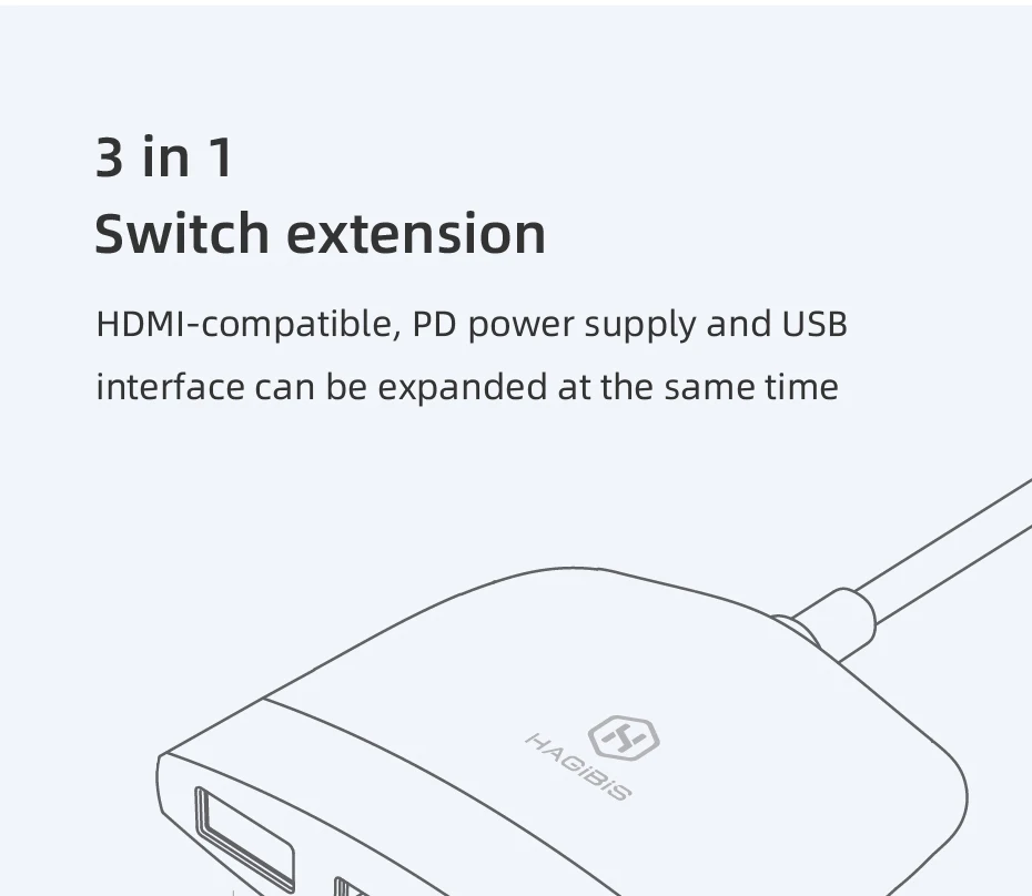 switch portátil docking station usb c para