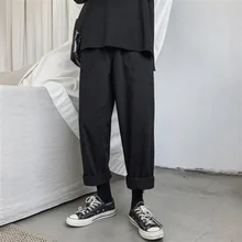 Осень Южная Корея INS Харадзюку стиль ретро уличные спортивные брюки мужские Студенческие Свободные повседневные брюки пара свободные брюки Мода