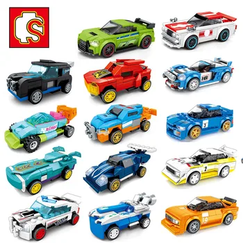 

SEMBO Speed Champion Technic Super Racing Car Truck Vehicle Moc Building Blocks Bricks Creator Idea City Supercar Toys for Boys