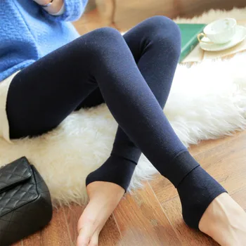 

Leggings plus velvet winter high waist colorful cotton warm pants women thickening wear abdomen stepping foot one pants new