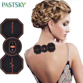 

Smart EMS Neck Massager Patch Small Butterfly Design Muscle Stimulator Back Cervical for Back Pain Relief Health Care