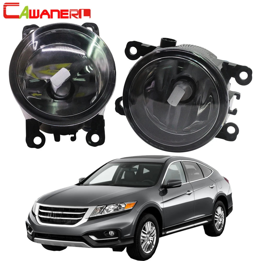 

Автомобильные противотуманные фасветильник Cawanerl абажур + H11 Светодиодный/галогенные лампы дневные ходовые огни DRL 12 В для Honda Crosstour 2013 2014 2015