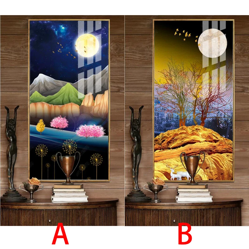 

Youran New Arrival DIY Diamond Embroidery Painting Secnery Abstract Oil Painting Full Stone Cross Stitch Kit Wall Art Decor