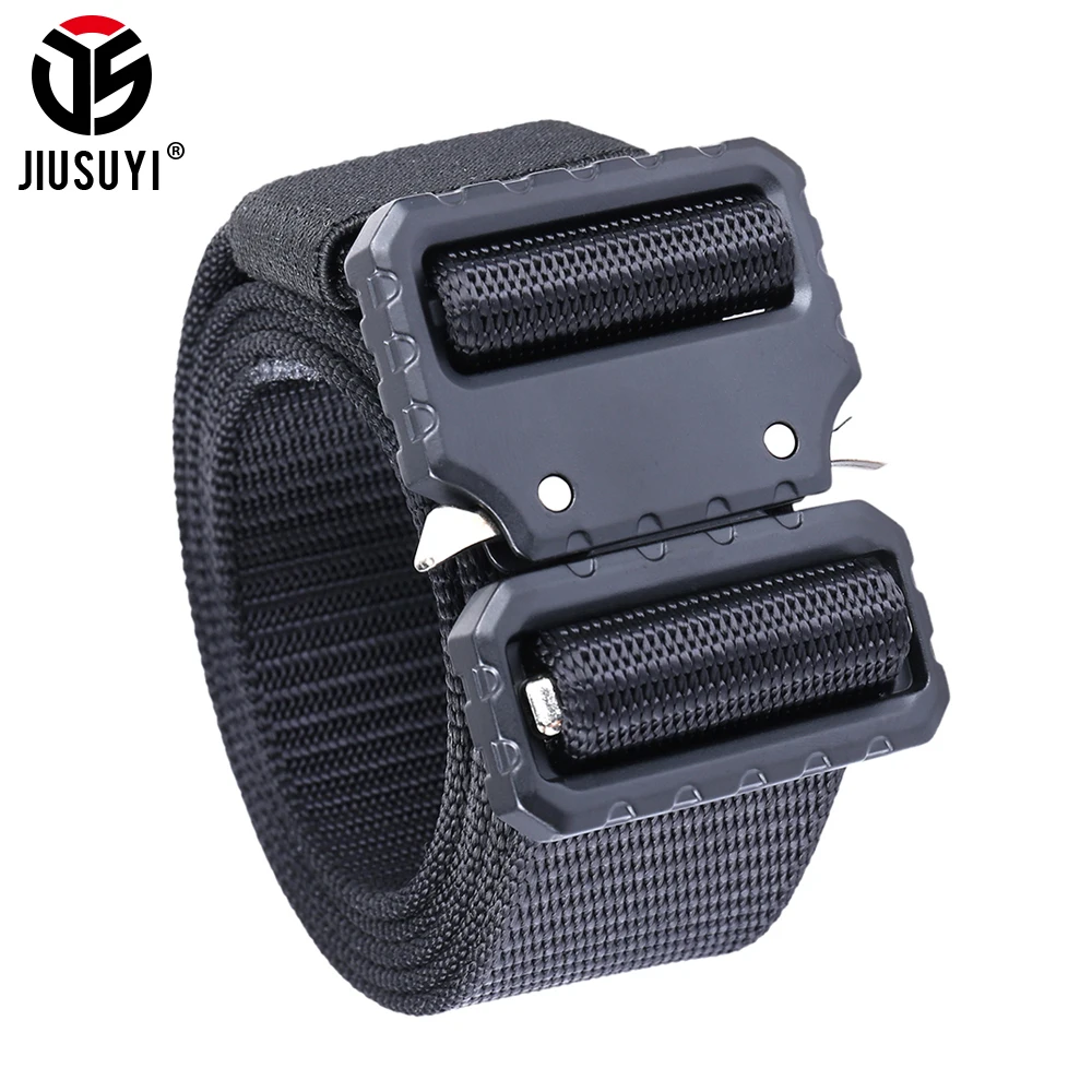Тактический нейлоновый мужской ремень армейская металлическая пряжка
