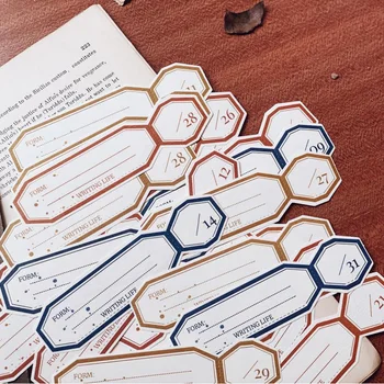 

31pcs/lot Daily payment Memo Notes Vintage Salt Basic Date Collage Bullet Journal Material Paper Memo Pads For Sticker Notebook