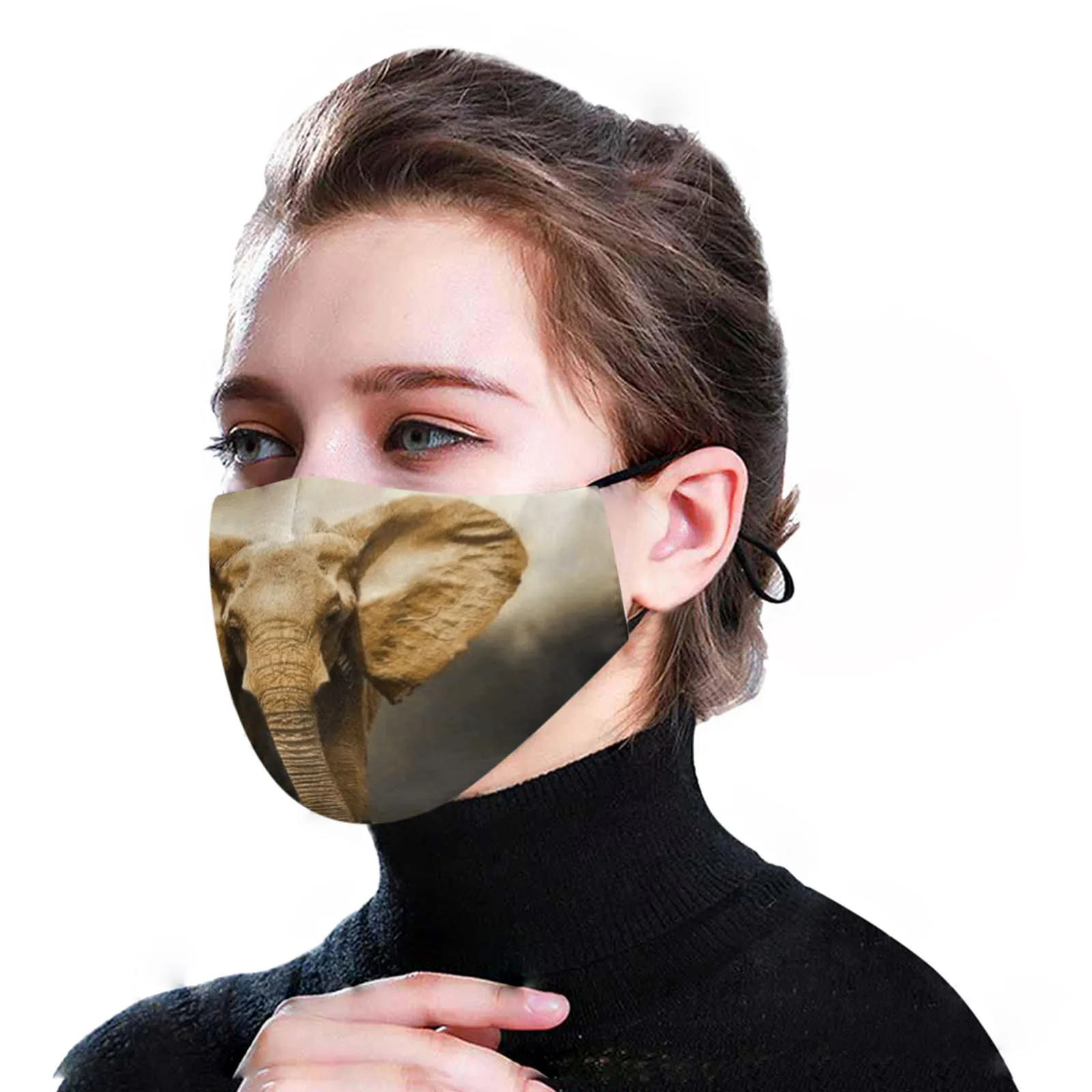 Модная маска для взрослых лица многоразовая моющаяся Пылезащитная хлопковая