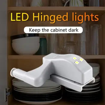 

10Pcs 12V LED Smart Touch Induction Cabinet Light Cupboard Inner Hinge Lamp Sensor Light Night Light for Closet Wardrobe