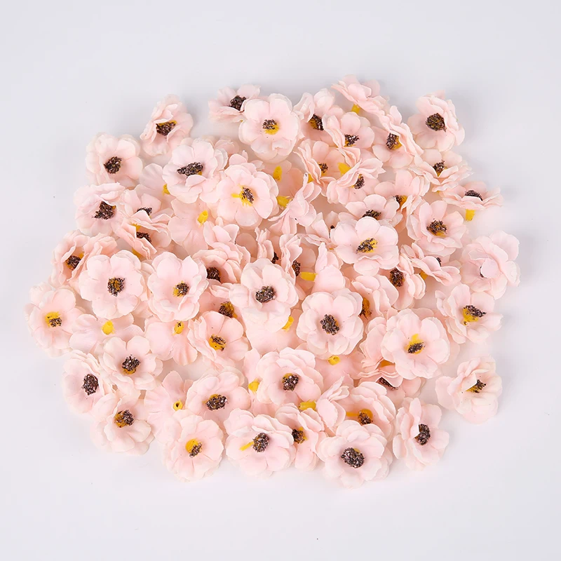 Set Of 3 Handmade Crochet Daisy Flowers - Artificial Wall Hanging Decor & Wedding Ornament