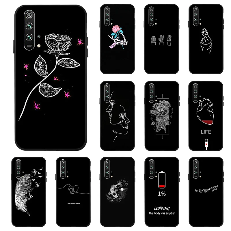 

3D DIY Painted Case For Huawei Honor 20 Pro Case Silicon Back Case On Huawei Honor View 20 10 6A 6C Pro 7X V9 Play Cases Covers