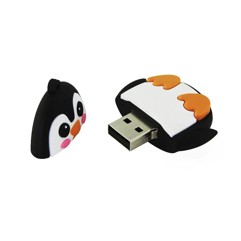 Флеш-накопитель USB 128GB penguin style, Высококачественная ручка-накопитель, 64gb memory stick, прекрасный подарок на Рождество
