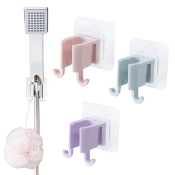 

1pcs Adjustable Holder Shower Hooks practical Sucker Type Shower Head Bracket Stand for Shower Mounting Nozzles Organizer