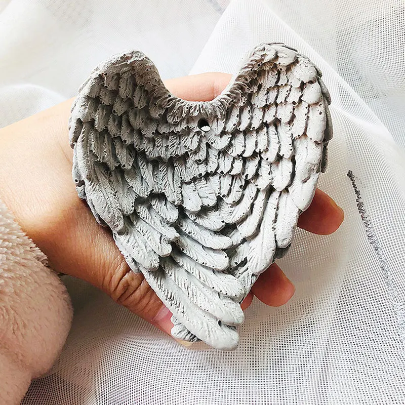 Blessing Angel Wings Shape Silicone Mold Molds For Plaster Gypsum Car