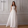 Simple Lace Chiffon Long Wedding Dresses Chic Boho Bridal Reception Boda Wedding Party Gowns 2024 Robe Mariage Customized 1