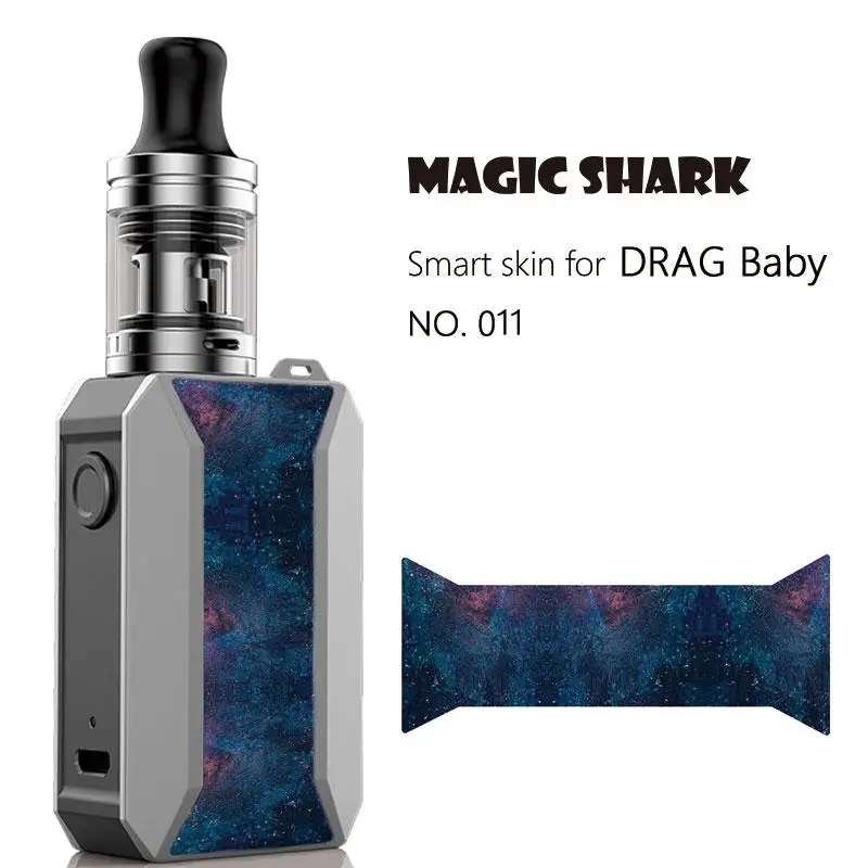 Magic Shark Star Sky Bling Pikachu напольный водонепроницаемый ультратонкий стерео стикер чехол пленка для Voopoo Drag Baby Trio 001-011 - Цвет: 011