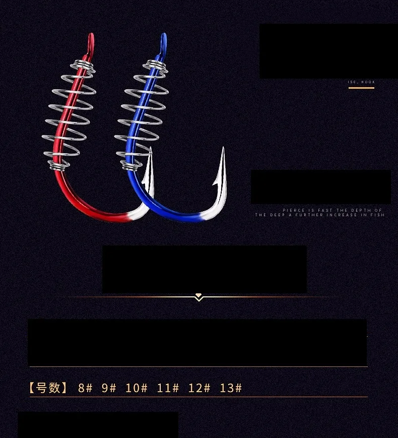 20 шт. высокоуглеродистой стали пружинный крючок с зазубринами рыболовный Поворотный Шарнир Карп поворотный взрыв Крючки Нахлыстовые Крючки для рыбалки