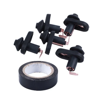 

5Pcs Black Door Lamp Light Switch Mounting for Car & 1Pcs 19Mmx10M Duck Duct Waterproof Tape, Black