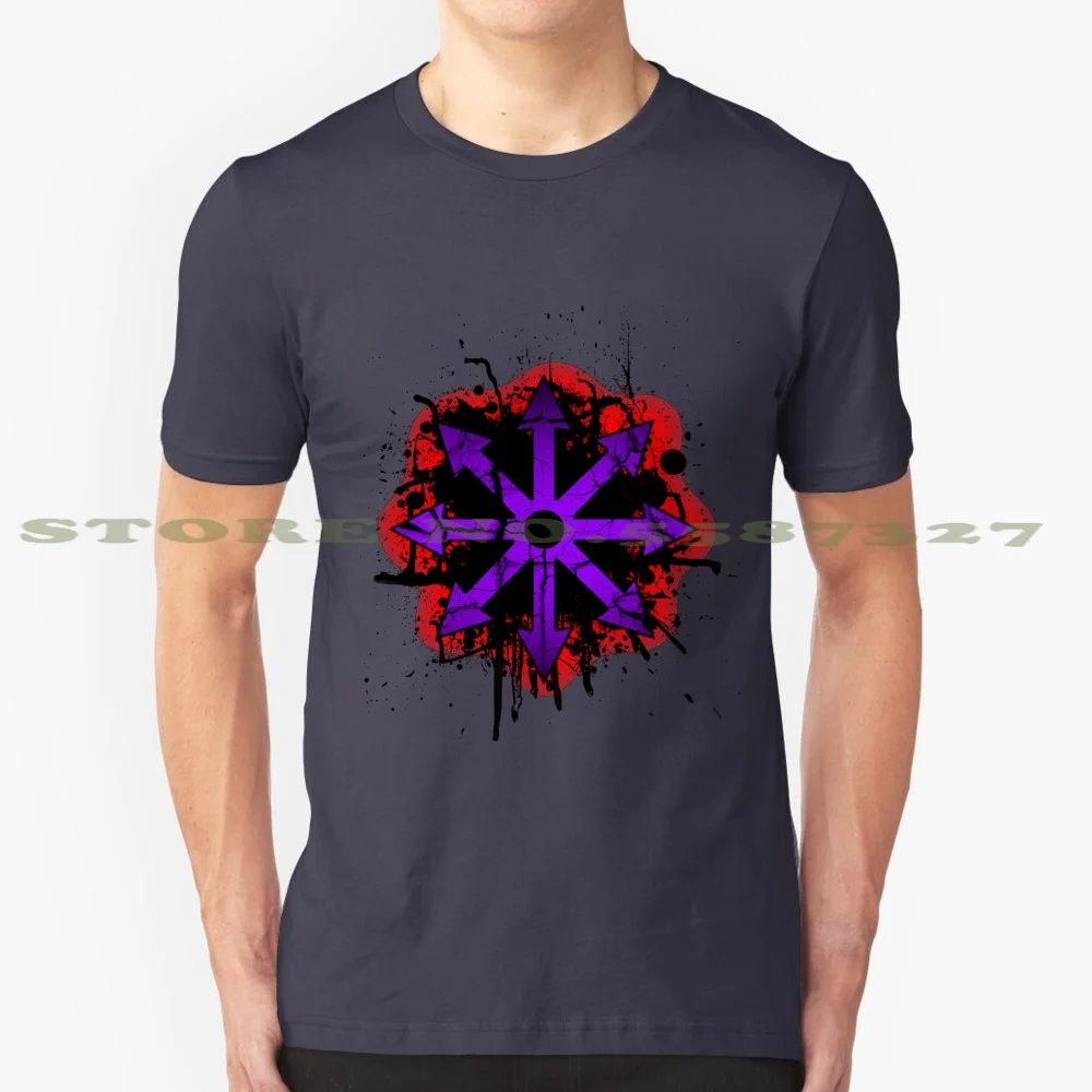Модная Винтажная Футболка Choas Symbol 1 футболки с изображением хаоса Хорна кургара