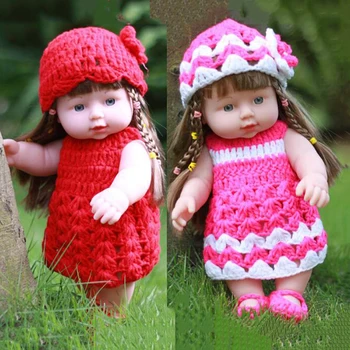 

30cm Newborn Reborn Doll Baby Simulation Soft Vinyl Dolls Children Kindergarten Lifelike Toys Baby Friend for Girl Birthday Gift