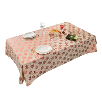 

Dinner Party Table Cloth Hotel Kitchen Protective Washable Holiday Christmas Decor Home Wedding New Year Cotton Linen Cover