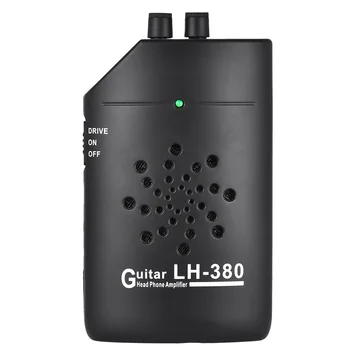 

Naomi Mini Portable Electric Bass Guitar Amplifier 9V 1.3W Audio Guitar Amp with Distortion Effect Clip Amp Headphone Speaker 10