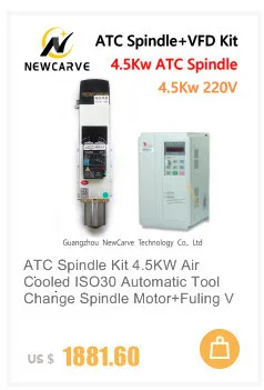 Newcarve CNC мотор шпинделя 1.5KW 220V 380V 4 подшипника с водяным охлаждением шпинделя ER16 с диаметром 80 мм