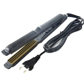

-Fast Preheating Straight Hair Splint Straight Hair Curler Temperature Control Titanium Hair Straighteners Corrugated Crimper W