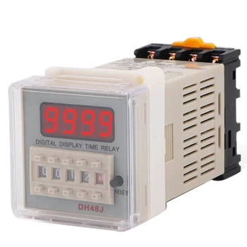 

AC 220V 0.01S-99H99M Programmable Time Delay Relay DH48S-2Z with Socket Base