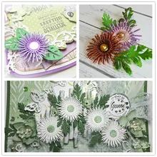 Matrices de découpe en métal, feuille de fleur, matrices de découpe, moule de Scrapbook en papier, couteau artisanal, moule de lame, poinçon, pochoirs, 7 pièces