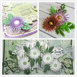 Matrices de découpe en métal, feuille de fleur, matrices de découpe, moule de Scrapbook en papier, couteau artisanal, moule de lame, poinçon, pochoirs, 7 pièces 