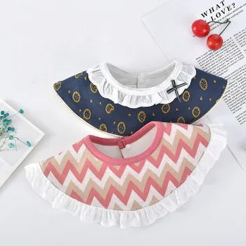 

Cotton Baby Bibs Girls Boys Babador Bandana Bibs Bebe Triangle Feeding Burp Cloth Bebe Collar Scarf 360 Degree Rotation