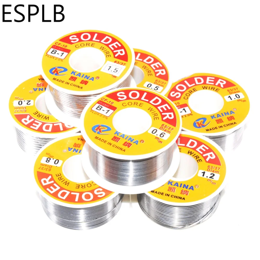 Solder Wire Tin 100G CF-10 63/37 Model B-1 0.5/0.6/0.8/1.0/1.2/1.5/2.0mm Diameter Welding Solder Core soldering wire soldering tin wire welding wires