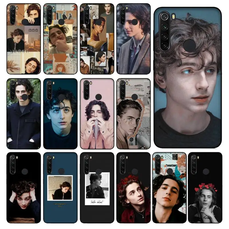 Чехол Motirunner Timothee Chalamet черный мягкий чехол для телефона Xiaomi Redmi 5plus 5A 6 6A 7 7A Note 8 8T 8Pro |