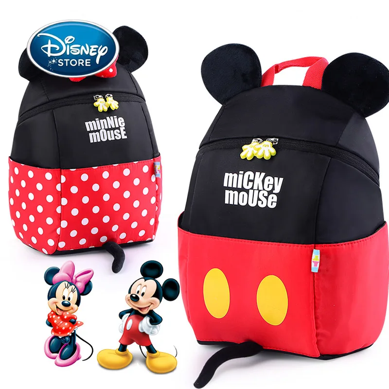 Disney 3D 1-5 ans enfants sacs à dos Mickey Minnie Mouse maternelle cartable enfant Anti-perdu cartable fille garçon sac à dos