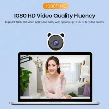 

Panda Webcam 1080P Full Hd Web Camera With Microphone Online Course Teaching USB Network Computer Live Video Camera For Laptop