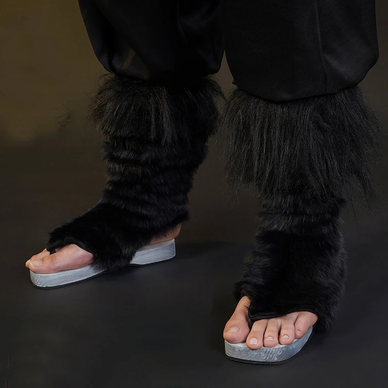 Shoes Предпродажа DokiDoki-SR Аниме Косплей демона убийца: Kimetsu no yaaba Hashibira Inosuk косплей костюм мужчины Kimetsu no Yaiba костюм - Цвет: Shoes
