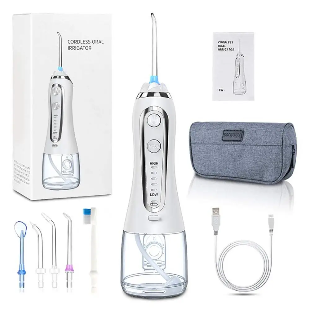 Ирригатор для полости рта, 5 режимов, портативный, 240 мл, зубная нить для воды, струя USB, перезаряжаемый ирригатор, зубная нить для чистки зубов