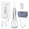 Oral Irrigator 5 Modes Portable 300ml Dental Water Flosser Jet USB Rechargeable Irrigator Dental Water Floss Tips Teeth Cleaner ► Photo 2/6
