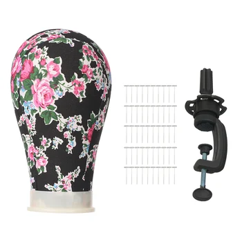 

21-25 Inch Wig Head Mannequin Head Wig Styling Head Hair Accessories Professional with T - Pins Wig Mannequin Head Stand