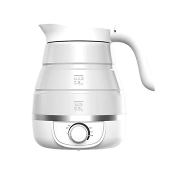 

Mini Kettle Silicone Electric Kettle Travel HomeAutomatic Insulation Kettle Can Be Equipped with Conversion Plug Safety Folding