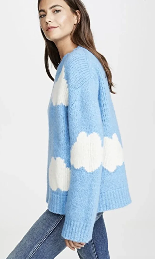 Женский свитер, эксклюзивный жаккардовый свитер с круглым вырезом, осенний и зимний