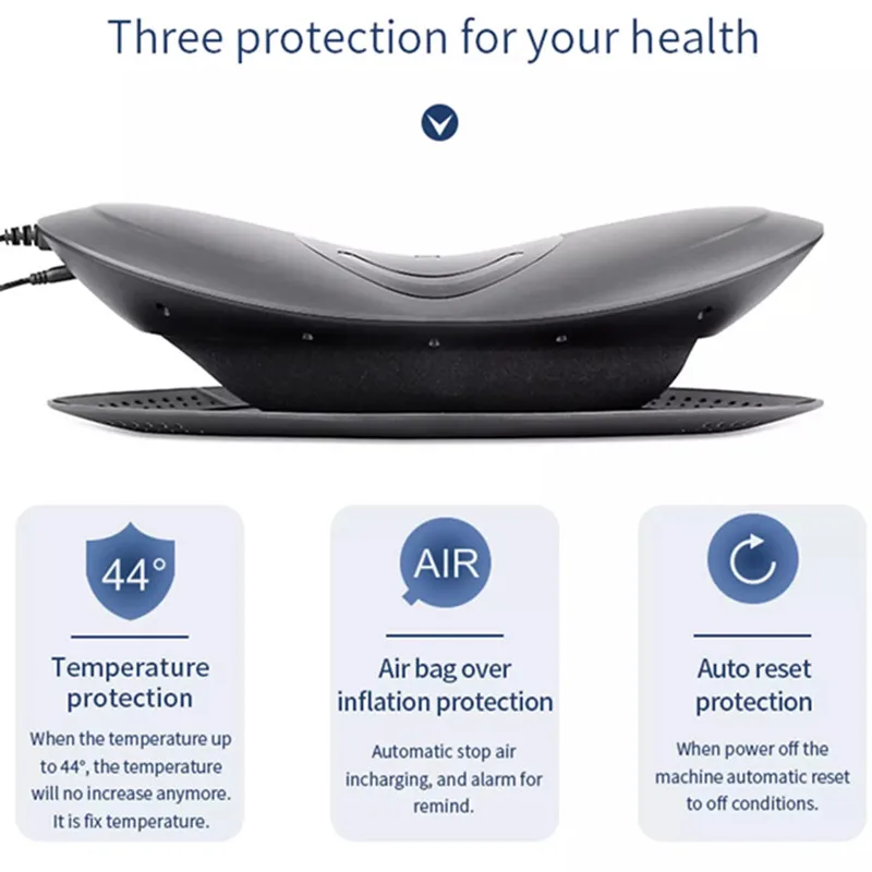Electric Air Compression Lumbar Disc Traction Waist Spine Support Heating Therapy Massage Board Relax Stiff Spinal Muscle Pain 8 Electric Air Compression Lumbar Disc Traction Waist Spine Support Heating Therapy Massage Board Relax Stiff Spinal Muscle Pain 3