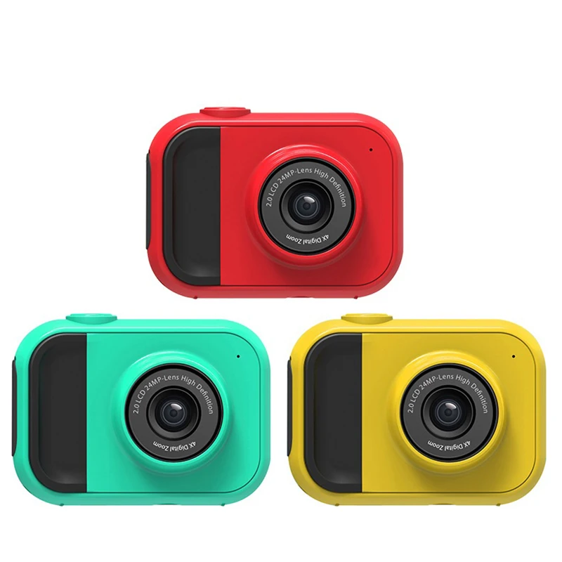 Fashion Cute 1080P Children's Camera USB Rechargeable Portable Universal Durable Video Camcorder 4x Zoom For Kids Gift | Электроника