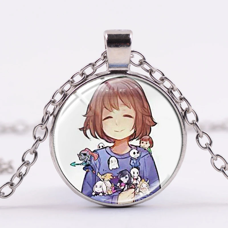 Style 22 SIAN новейший Undertale Sans подвеска в виде плаката модная игра Аниме Фигурка Косплей подвеска ручной работы стеклянный купол Seampunk цепь ювелирные изделия - Окраска металла: Style 22
