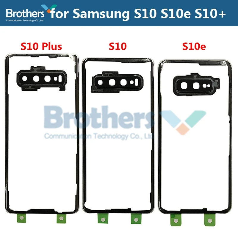 Battery Housing for Samsung Galaxy S10 S10e Plus Transparent Door with Camera Glass Back Cover G973 G970 G975 | Мобильные телефоны