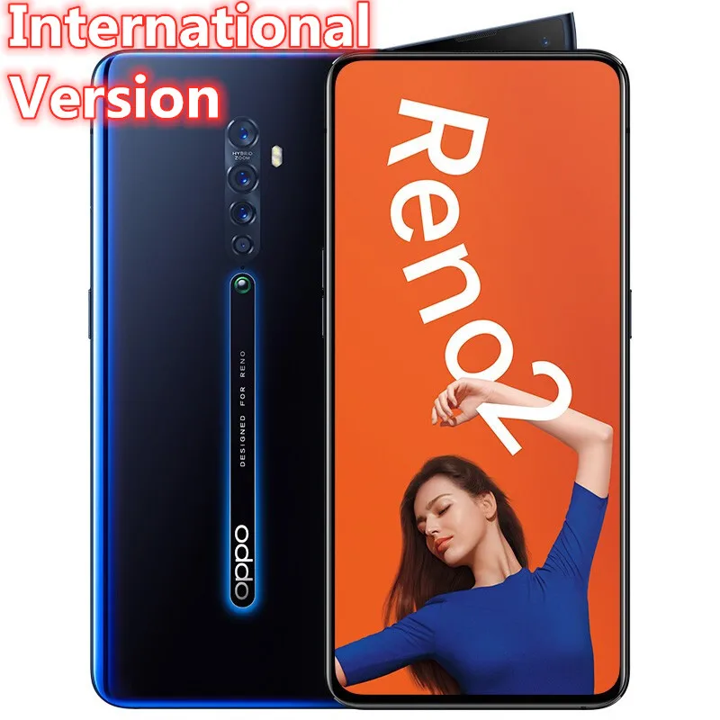 Смартфон Oppo Reno 2 20x zoom международная версия Snapdragon 730G AMOLED экран 6 5 дюйма 8 Гб ОЗУ 256