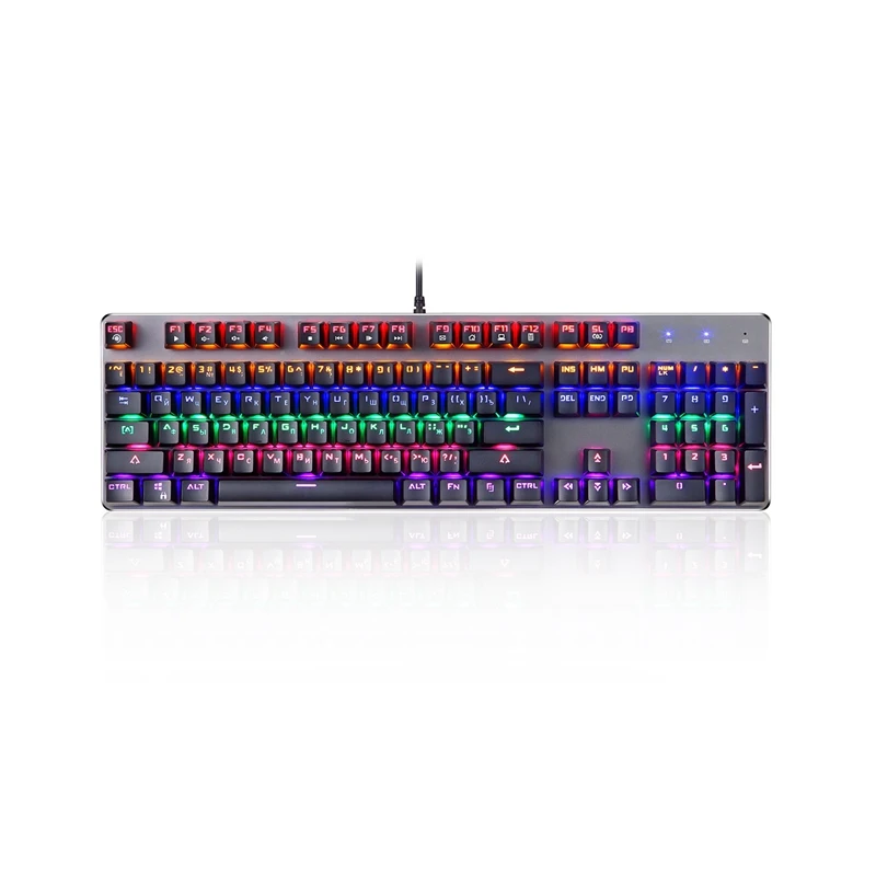 K73 USB механическая клавиатура 104 клавиш синий переключатель игровые клавиатуры для планшетного компьютера